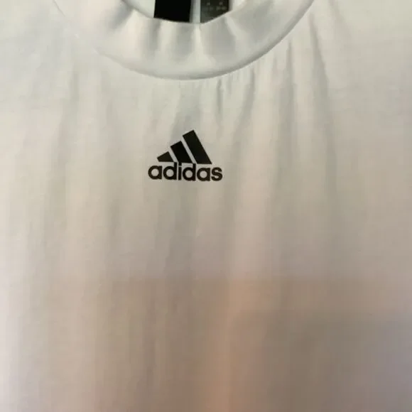 Adidas white and Black Game Day‎ T-shirt - Picture 2 of 4